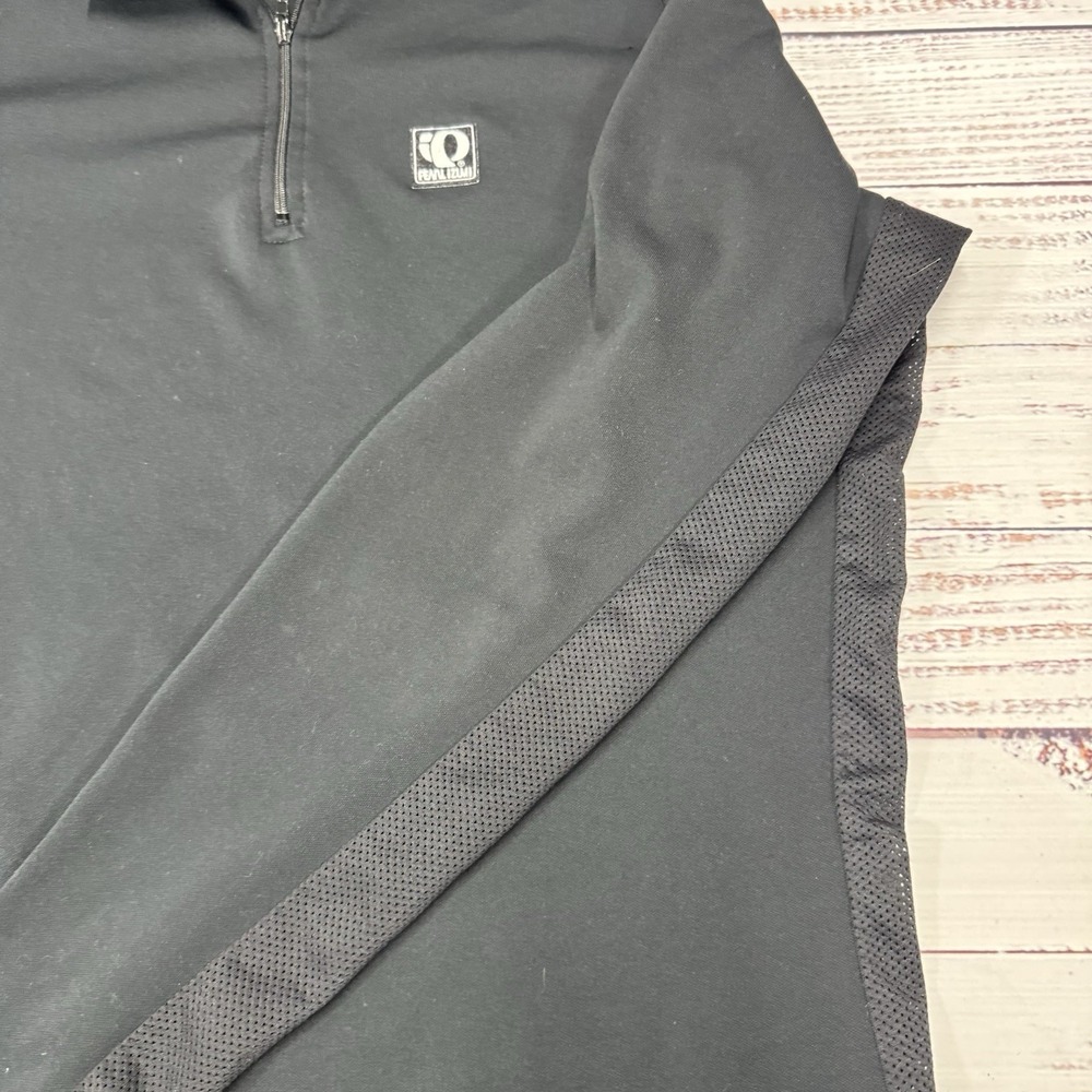 Pearl Izumi Women's 1/4 Zip Long Sleeve Black Riding Pullover Hi Low Size Large - Picture 4 of 10